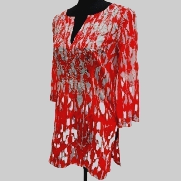 Inc International Concepts Patter Tunic Size 2 - Picture 1 of 11